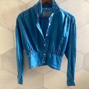 Armani Jeans VINTAGE cinched waist denim shirt ✨